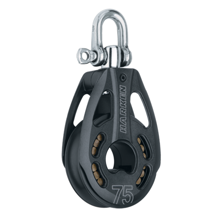 Блок Harken 75 mm Swivel Black Magic