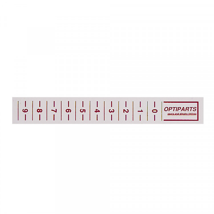 Optiparts TRIM STRIPS 16 CM - RED - 20 PIECES