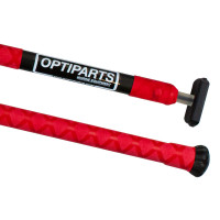 Optiparts TILLER EXT 20MM X-GRIPPED RED