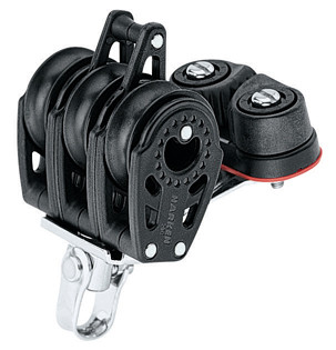 Harken 29mm Triple Carbo Block w/Cam Cleat & Becket (347)