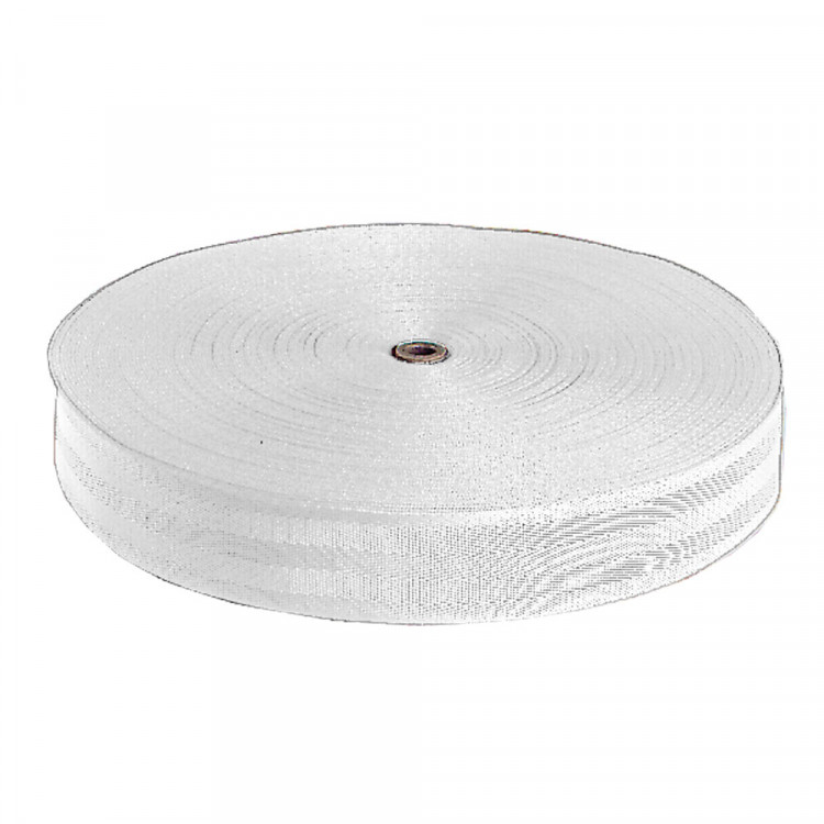 Optiparts WEBBING 50MM, WHITE (MIN ORDER 50M) (1466)